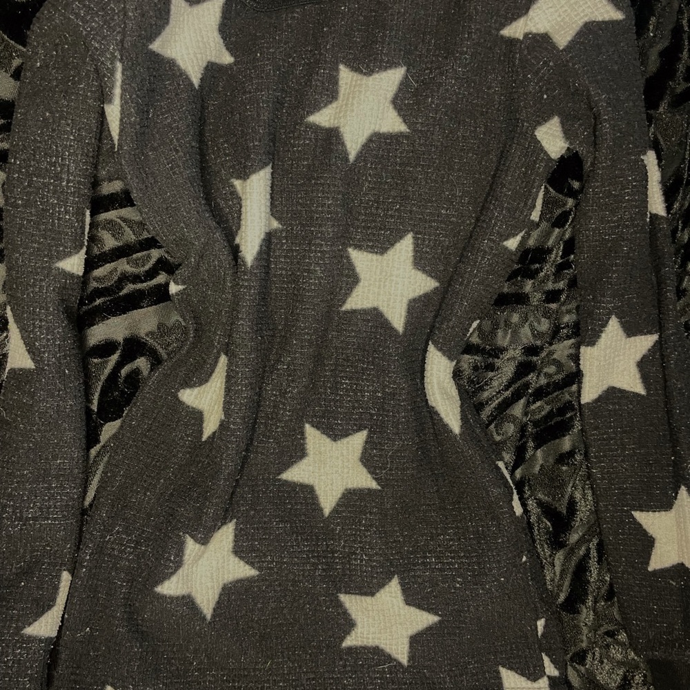 Calvin Klein Collection Black and White Fitted Sweatshirt